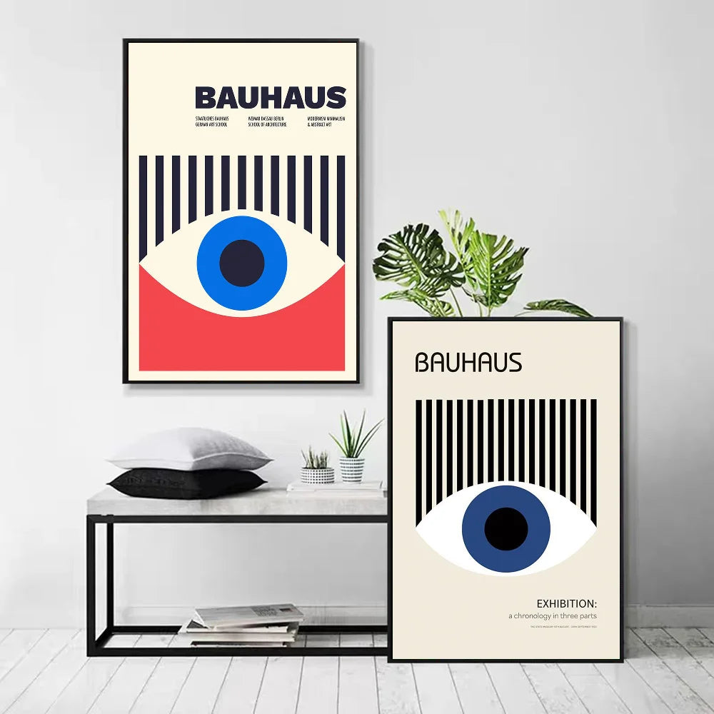 Bauhaus Geometric Poster Sticker
