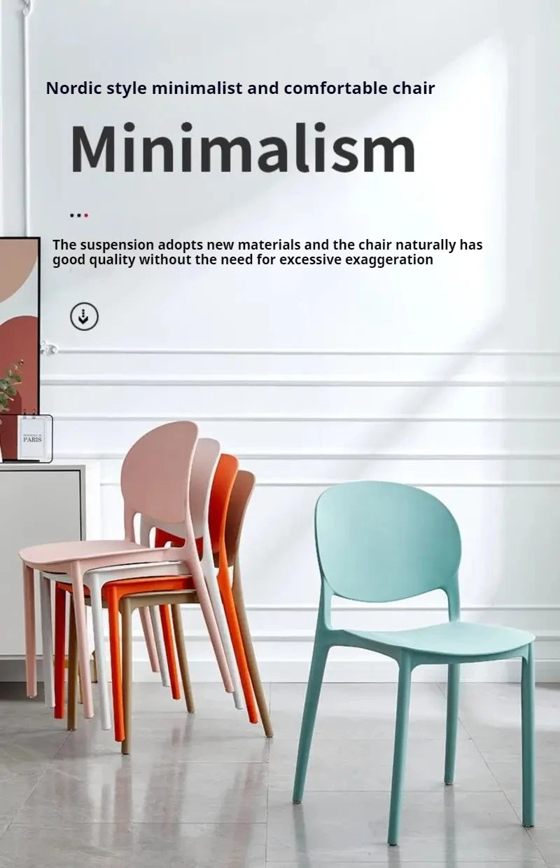 Foldable Nordic Dining Chair