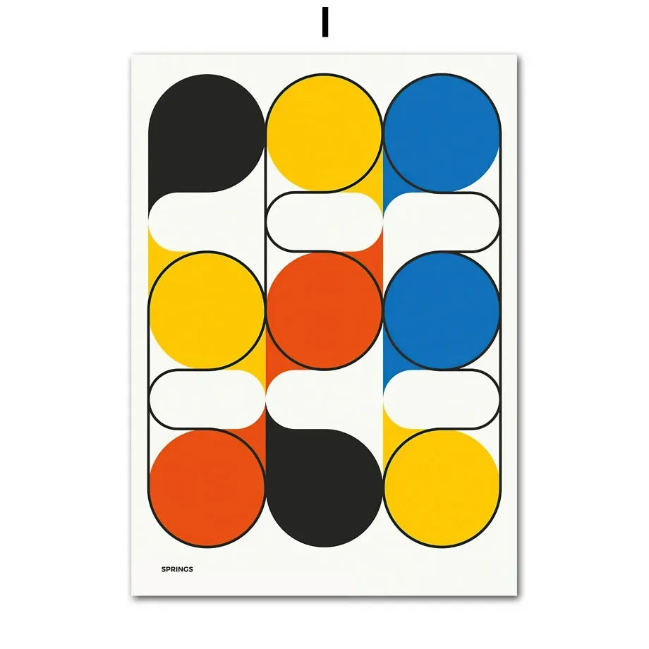 Bauhaus Geometric Wall Art