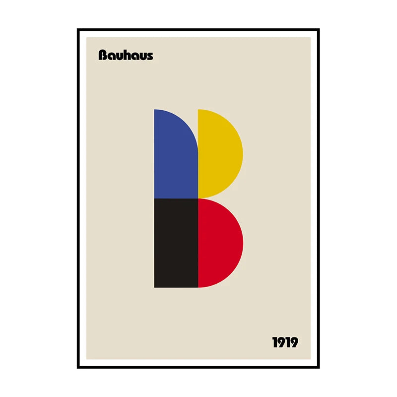 Bauhaus Chair Abstract Poster