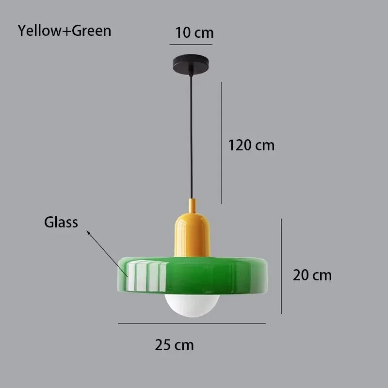 Nordic Retro Glass Pendant Lamp
