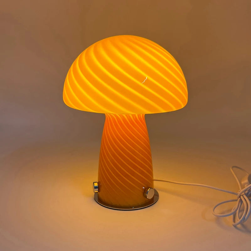 Glass Mushroom Lamp