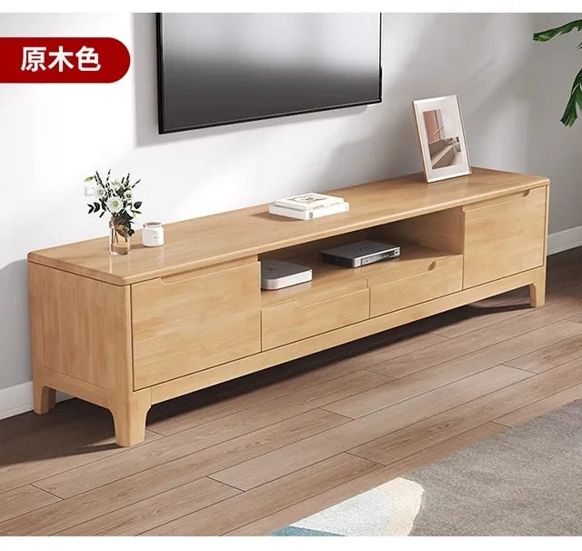 Dark Brown Wooden TV Stand