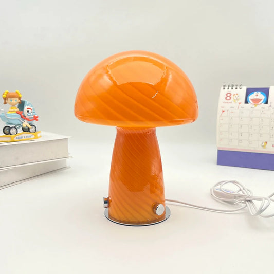 Glass Mushroom Lamp