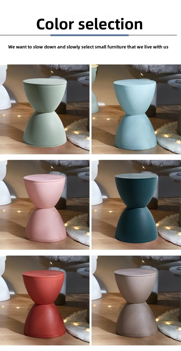 Prince stool Nordic plastic round stool fashionable simple low stool simple modern