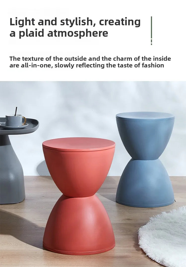 Prince stool Nordic plastic round stool fashionable simple low stool simple modern