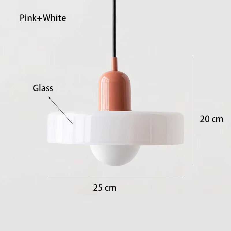 Nordic Bauhaus Retro Glass Chandelier for Dining Room, Living Room, and Bar - Elegant Lighting Fixture for Coffee Shop Decor