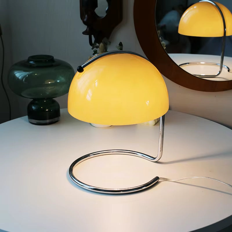 Joylove Bauhaus Retro Glass Table Lamp - Stylish Nordic Bedside & Porch Decor for a Cozy Atmosphere