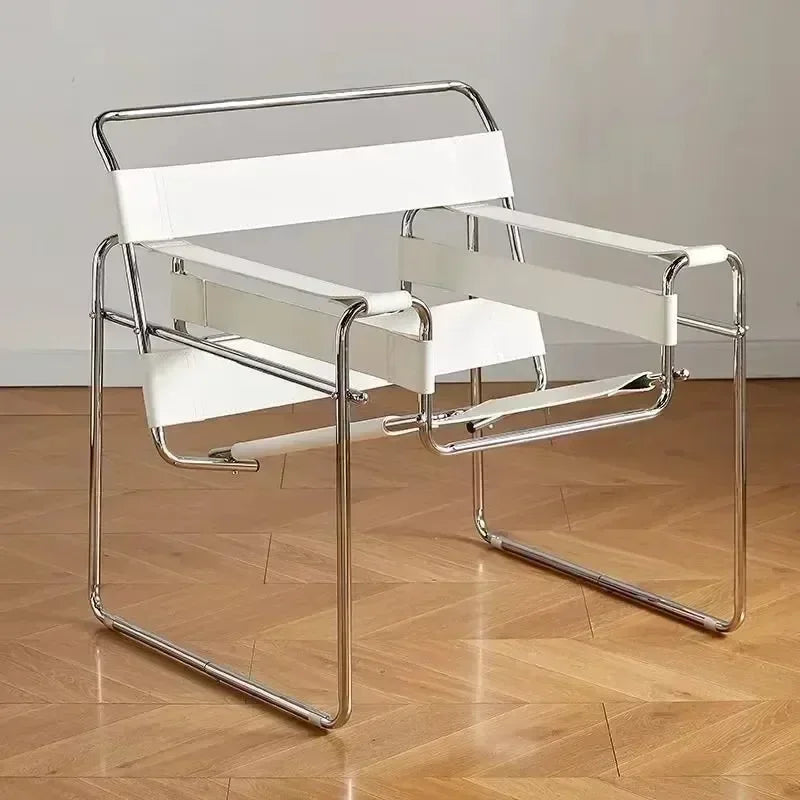 Nordic Vassili Single Leisure Chair - Medieval Industrial Style with Saddle Leather Finish