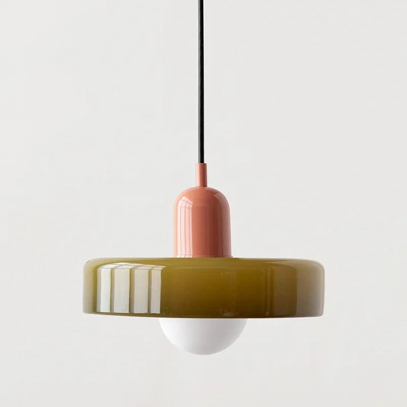 Nordic Bauhaus Retro Glass Chandelier for Dining Room, Living Room, and Bar - Elegant Lighting Fixture for Coffee Shop Decor